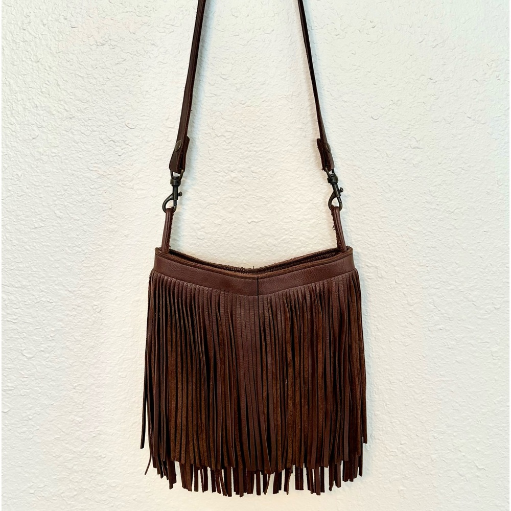 McFadin Leather Fringe Crossbody